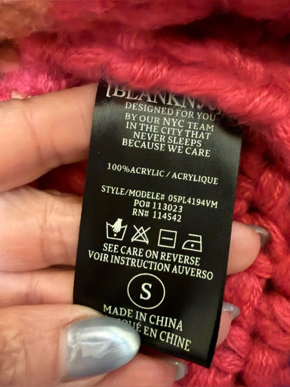 Blank NYC Catch The Rainbow Cardigan Multi Color Chunky Knit Sweater - Picture 8 of 14